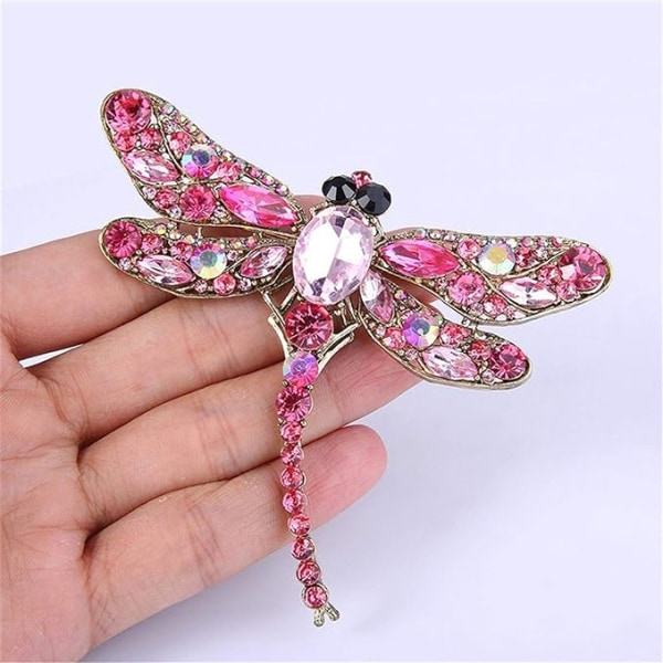 Dragonfly Brosje Simulering Rhinestone Dyre Brosje Retro Badge