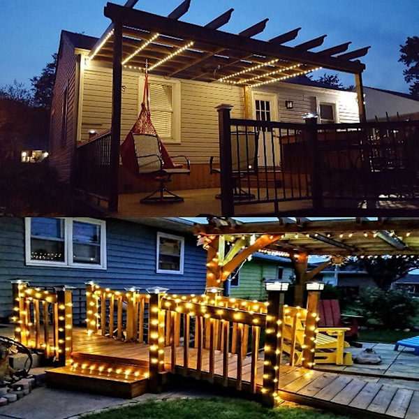 Eventyrlys Juledekorasjonslys 39 fot 100 LED-er, 8 blink