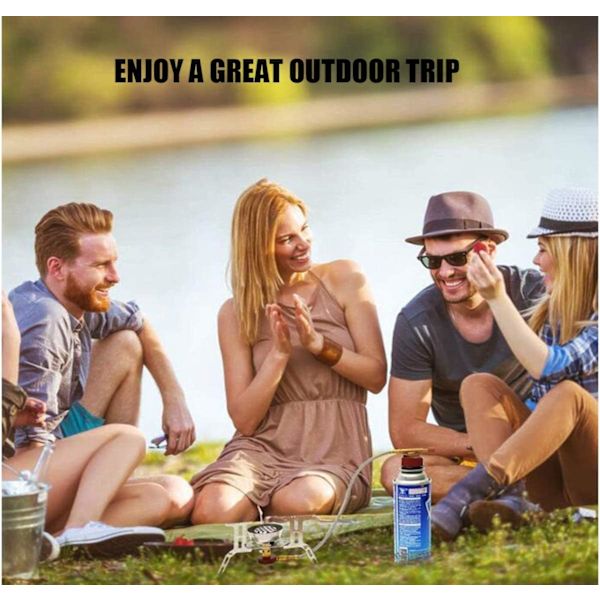 2 stk camping komfyr kobling camping gassadapter camping gassflaske