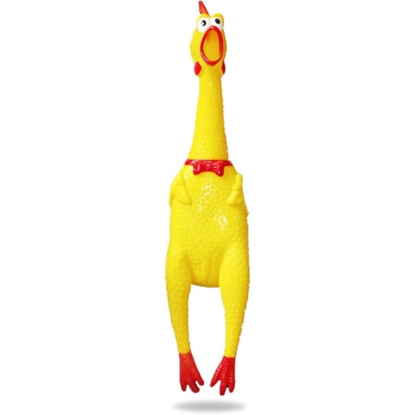 Screaming Shrilling Squeeze Chicken Toys Rubber Squawking Chicken