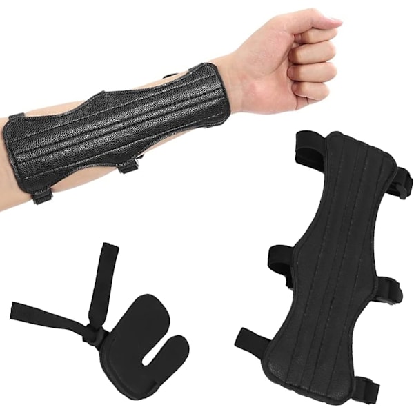 Bueskydning Arm Guard, Bueskydning Arm Guard, Bueskydning Arm Guard med Fing
