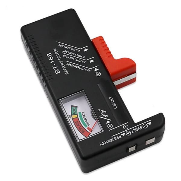 BT-168 Batterier AA/AAA/C/D/9V/1,5V Universal Knapcels Farvekodet
