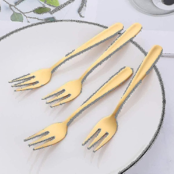 Kitchen Craft Kagegaffel Sæt, Rustfrit Stål, Guld 8 Stk