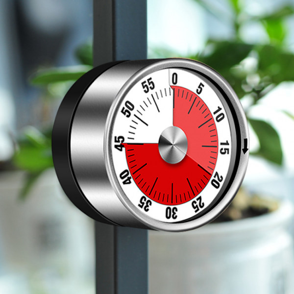 1 st Kökstimer Magnetisk - Visuell Timer för Barn, 60 Minuter Visuell