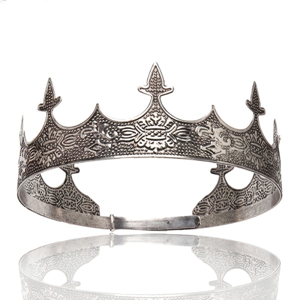King Crown for Mænd - Kongelig Mænds Kronprins Tiara til Bryllup B