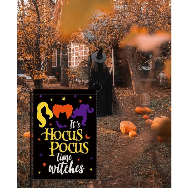 Halloween Hocus Pocus Witches Garden Flag Sanderson Sisters Burla