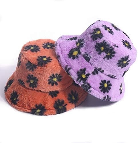1PC lila Liten Daisy Damhatt Vinter Herr Bucket Hat i Wa