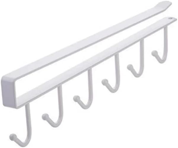 1-pack - Multifunktionella bas skåpskrokar 6 krokar krokställ - Passar 0.