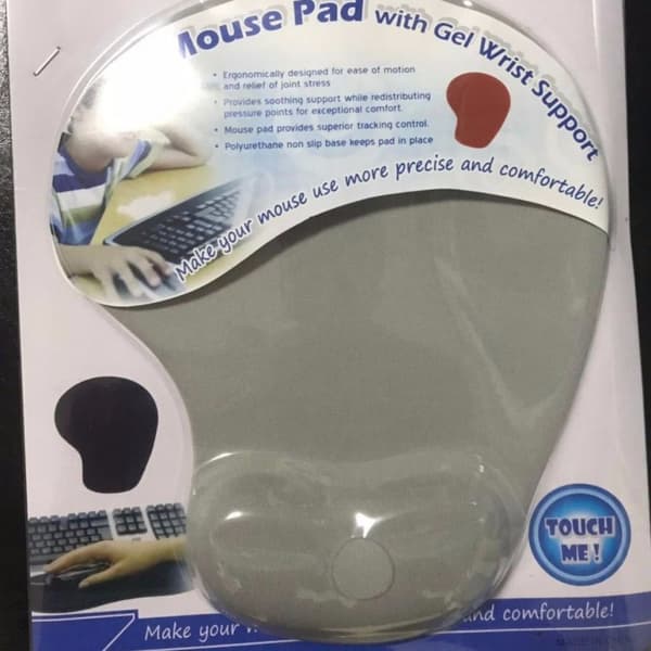 Kontormusematte med gel håndleddstøtte - Ergonomisk spillmusmatte