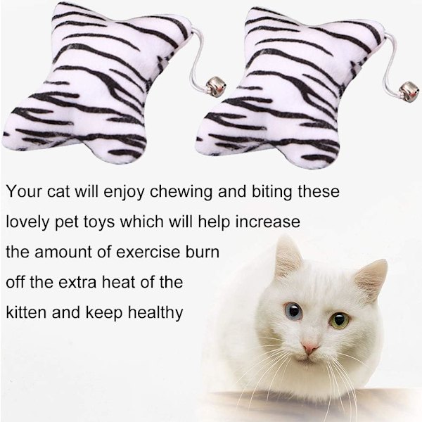 6PCS Catnip Plyschleksak, Kattleksak med Interaktiv Catnip Chew Catni