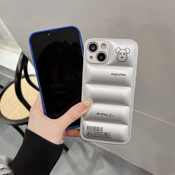 Puffer-etui til iPhone 13Pro, Sød Luksus Blød Touch Jac