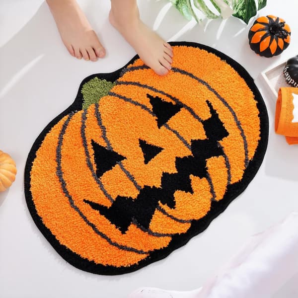 40*60cm Halloween badeværelse indretning efterår græskar badeværelse tæpper ikke