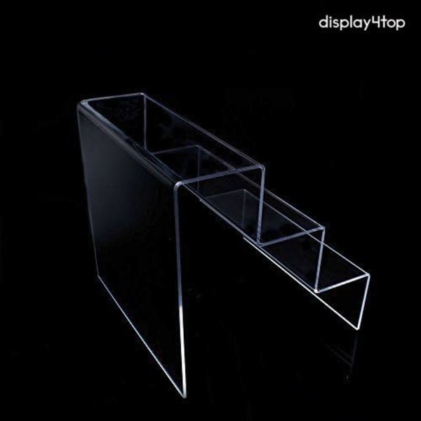 Sjælden perle Dekorativ trappe 3 trin i transparent akrylglas / plexiglas (200 x 245 x 160 cmx 2)
