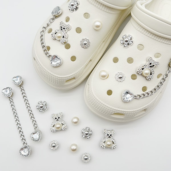 14 chain star bear cute shoe charms removable