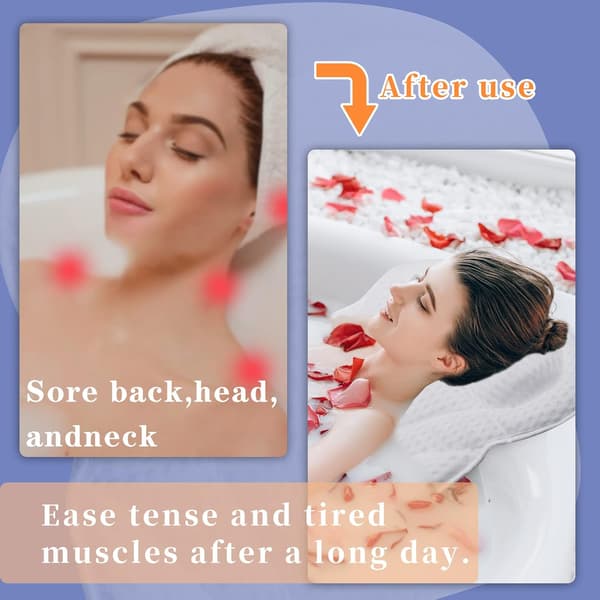 4D luftnet bademåtte, ergonomisk spa bademåtte, egnet til alle ty