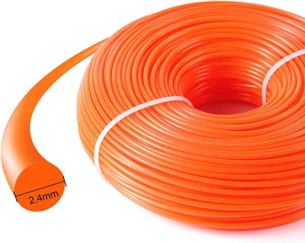 Line til buskrydder Nylon Rund 2,4 mm x 86 m