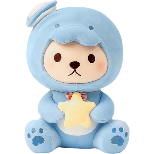Kawaii Teddy Bear Cosplay Pehmolelu Sininen Valtameri Teema Yhdistelmä