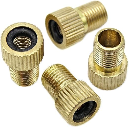 Cykelbor Messing Fransk Luftventil Adapter - Konverterer Presta til