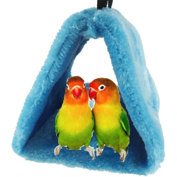 Blue Parrot Bird Nest Animal Nest Winter Warm Hammock Hanging Cag