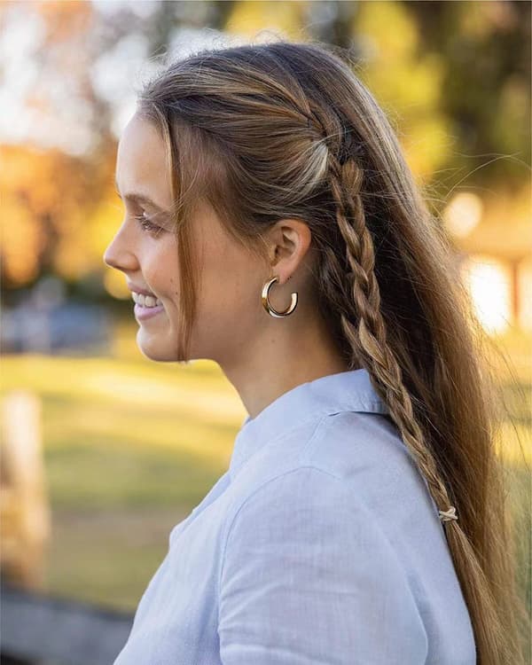 Gullfargede lette chunky åpne ringer | Gullring øredobber f