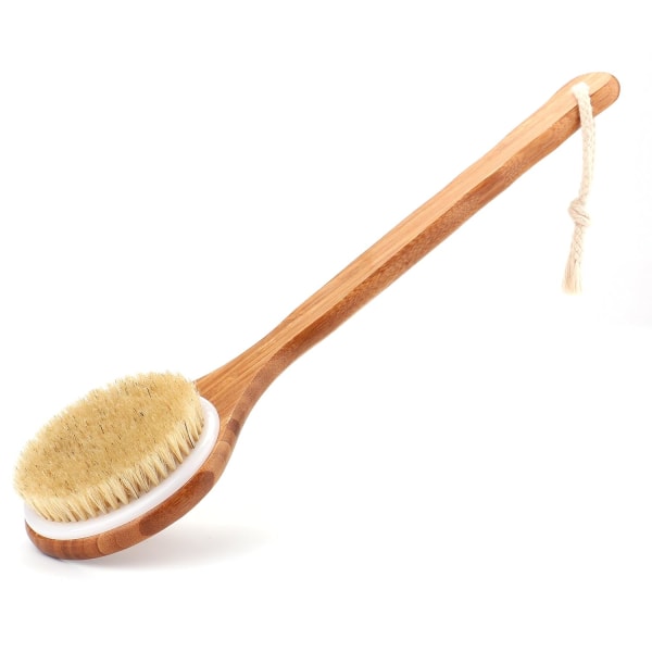 Natural Bristle Shower Brush - Bad- och kroppsborste med lång bamb