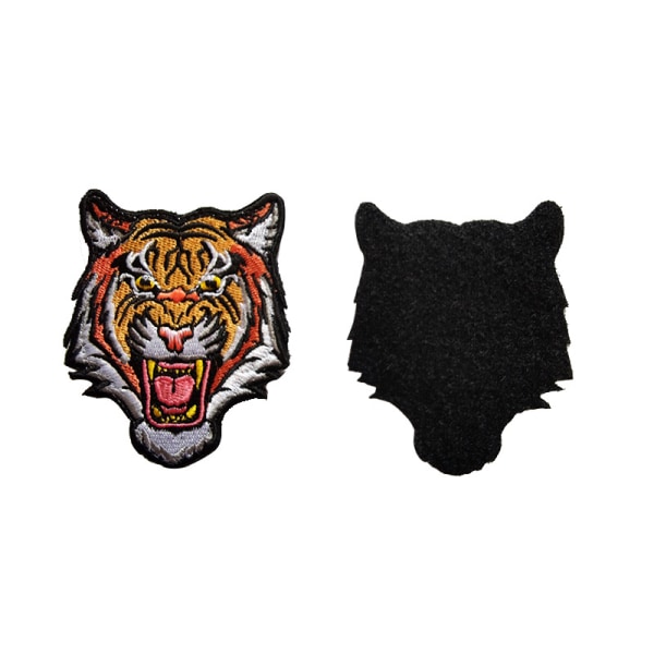 The Terrible of Bengal Striped Tiger Broderad Patch Iron on Se
