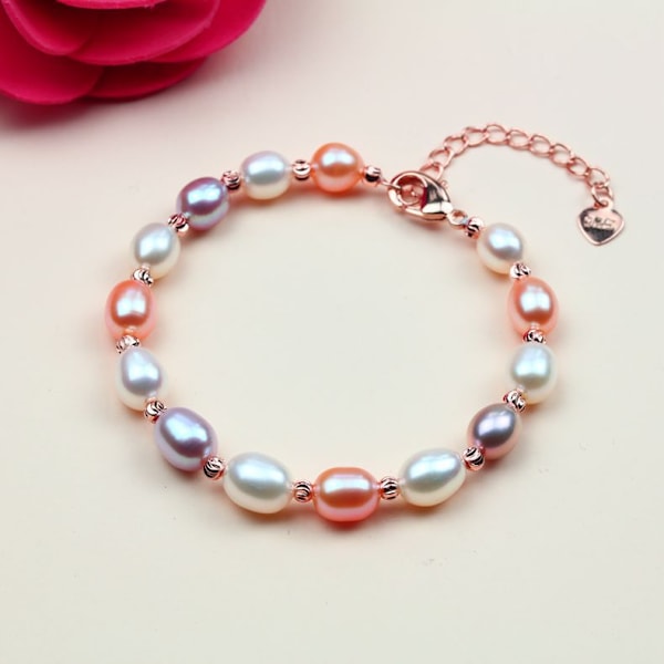 Baby Crystals Pretty Sterling Silver Armband för Flickor med Pin