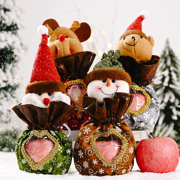 Candy Apple Christmas Candy Bag Pack Gavepose Julekake Ba