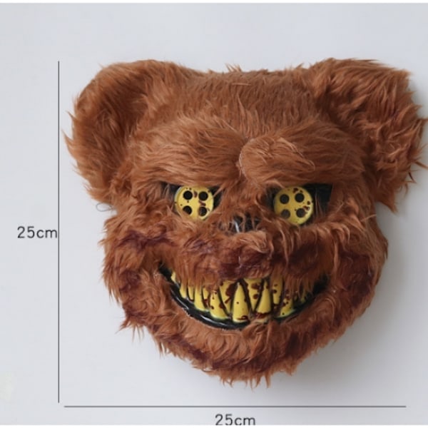 Björn, Halloween-mask skräck nallebjörn mask cosplay klä ut sig rekvisita - Perfekt