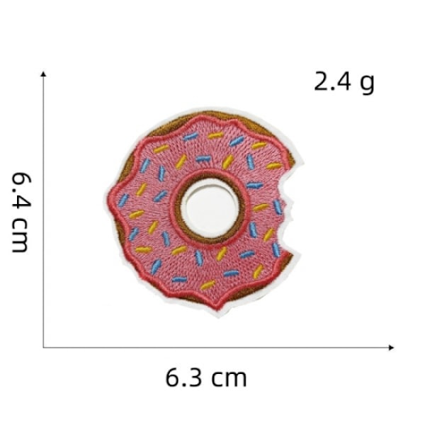 12 stykker munk broderi lapp, selvklebende broderi