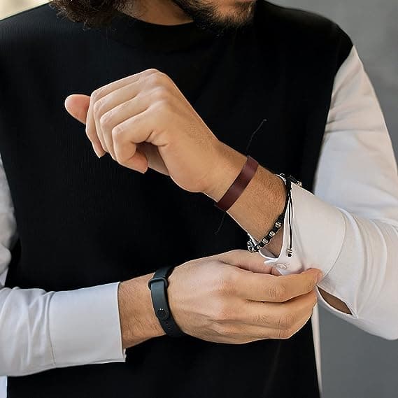 Læderarmbånd til mænd Inspirerende julefødselsdagsgave til