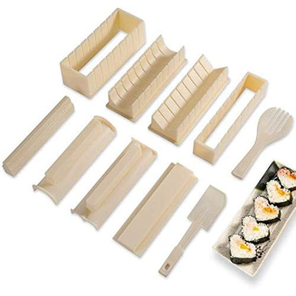 Sushi Making Kit Deluxe Edition med komplett Sushi Set 10 delar