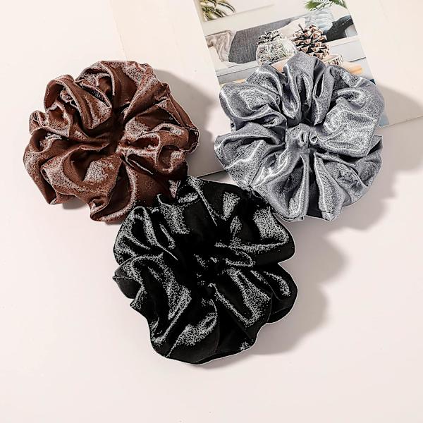 Hårbånd Silke Satin Scrunchie - Hår Elastikker Bånd Hestehale Hold