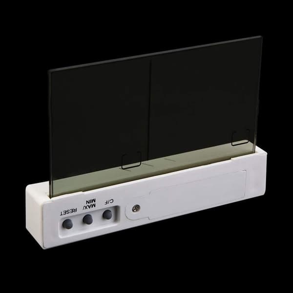 Digital termometer hygrometer transparent hemfönsterdisplay i