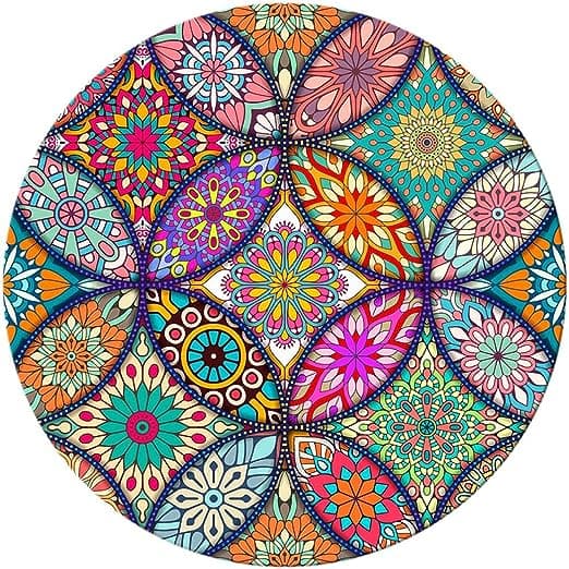 Musematte, rund mandala musematte, søt musematte med design, N