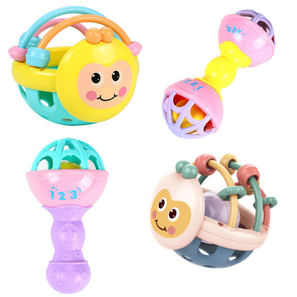 Mjuk baby leksak klocka skaller boll leksak plast handklocka