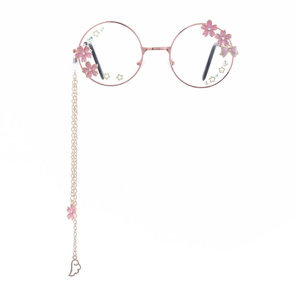 Glasses With Chain Kawaii Accessories Glass Case Included Cute Gl