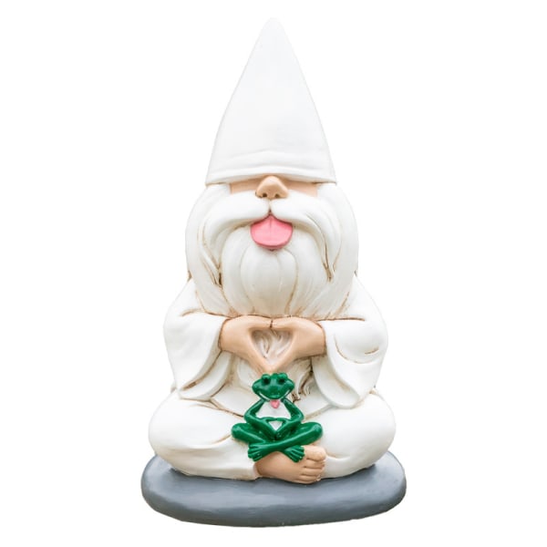 Gnome George med Zen Frog - Denna trädgårdstomte kombinerar fred, Tr