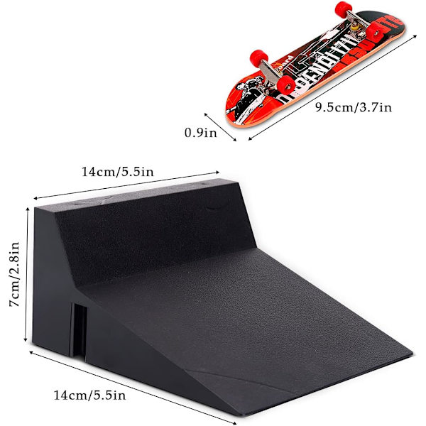 Mini skateboard rampe og tilbehørssæt, skateboard park deck tr