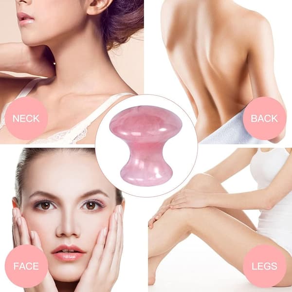 Gua Sha ansigtsværktøjer, Jade Roller Guasha Massage Rose Quartz Mush