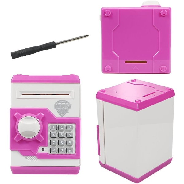 Elektronisk sparegris med pengeautomat, mini pengeautomat, fødselsdag