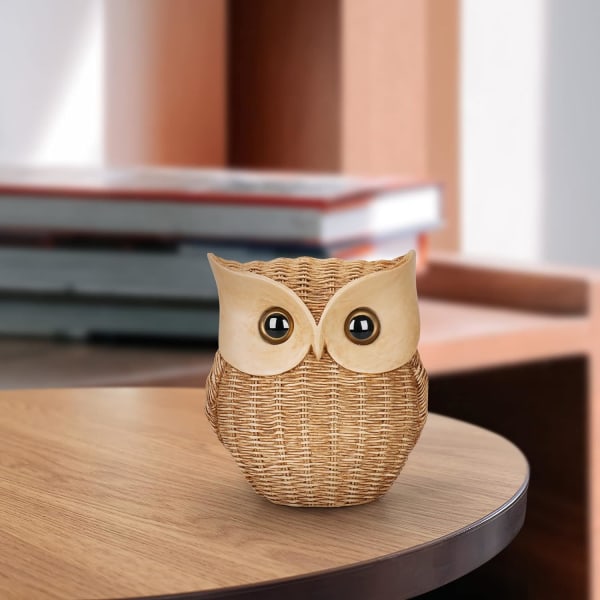 Uglestatue Home Decor, Owl Figurine for Hylle Decor Accents, Owl