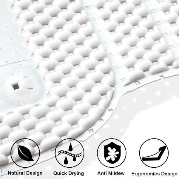 Täydellinen vartalotuki kylpytyynyllä, 3D-ilmaverkko kylpymatto