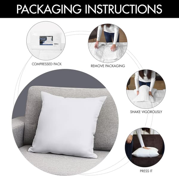 Sengesett 45*45cm (sett med 2) - innerliner - innerpute - liner l