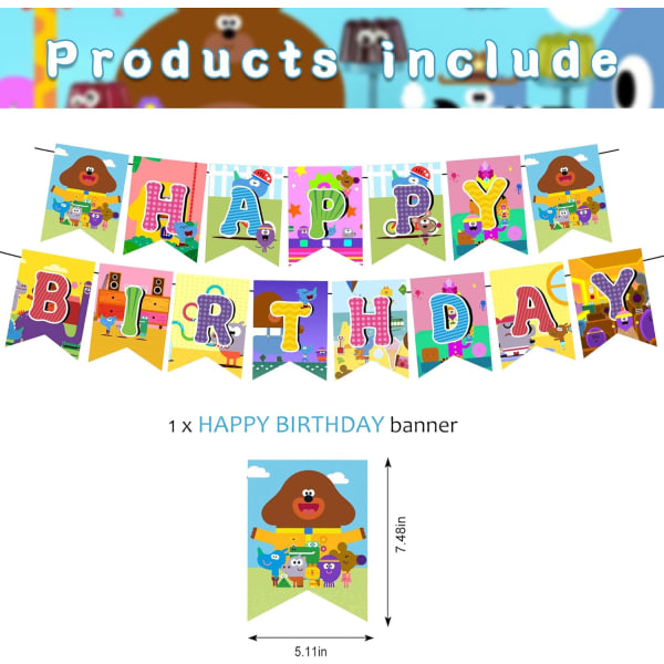 Hey Duggee Birthday Party Supplies,Decorations for Hey Duggee Inc