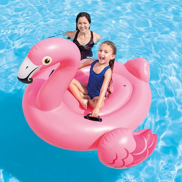 Vaaleanpunainen flamingo-uimalelu