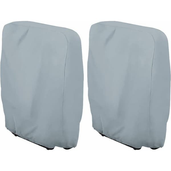 Skyddande Överdrag för Fällbar Solstol (Grå) B71×H110cm, 2-pack