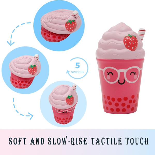1 st rosa Squishies Anti-Stress Leksak Cola Långsam Stigande Stressavlastning