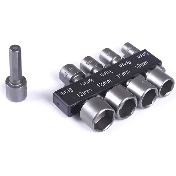 9 5-13 mm:n hylsyholkit 1/4 \" kuusiokolovarren holkkiholkit ja
