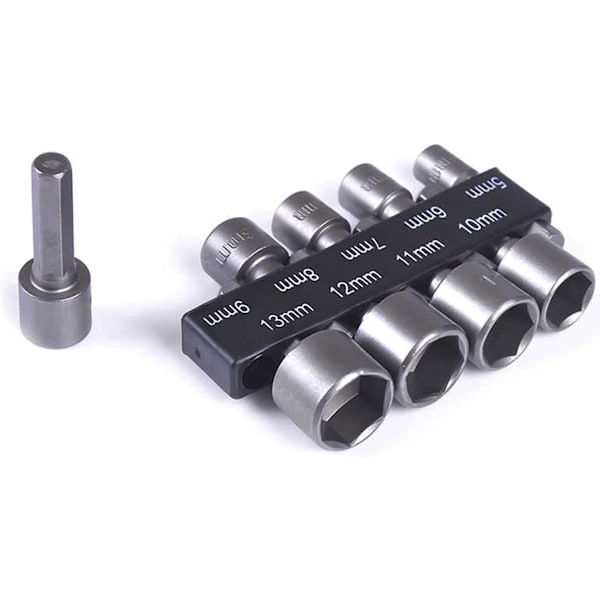 Bitshylser for 9 5-13 mm hylsebits 1/4 \"sekskant skaftbits og